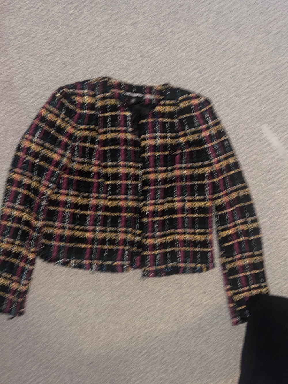 Karl Lagerfield Plaid Tweed Balzer